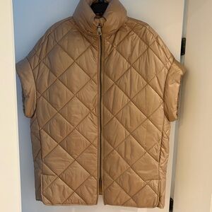 Tan Quilted Puffer Jacket